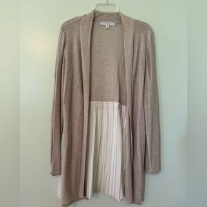 Feminine Lacey ruffled cardigan sweater